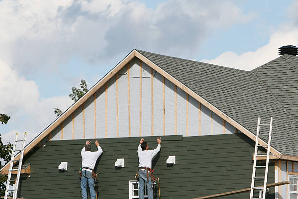 Professional Emergency Siding Repair technician working in Bunn, NC